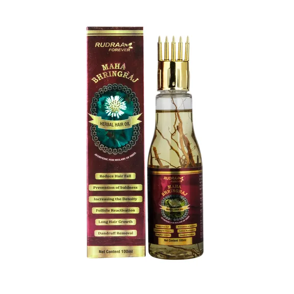 Rudraa_Maha_Bhringraj_Ayurvedic_Hair_Oil_With_Brahmi_&_Natural_Herbs_-_280Ml_Pack_Of_2