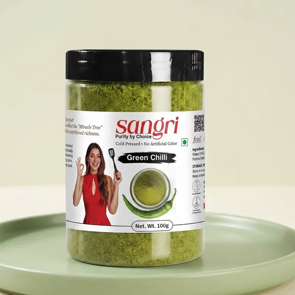 Sangri_Green_Chilli_Powder_(Hari_Mirch_Powder)_Cold_Pressed,_No_Artificial_Color_90g