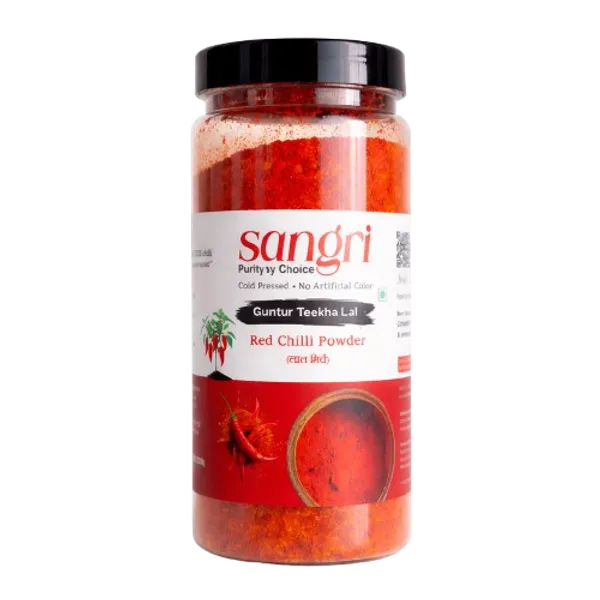 Guntur_Surkh_Lal_Red_Chilli_Powder_Mild_Natural_100G_And_Guntur_Teekha_Lal_(Teja)_Red_Chilli_Powder_Extra_Hot_250G_Pack_Of_2