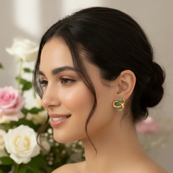 Love_Loop_Earrings_Teal_Green_Blooming_Gardens
