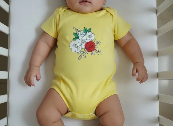 Yellow_Cotton_Baby_Romper_For_Baby