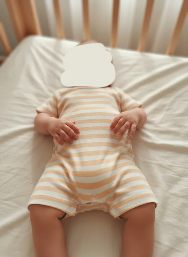 Beige_And_White_Cotton_Baby_Romper_For_Baby