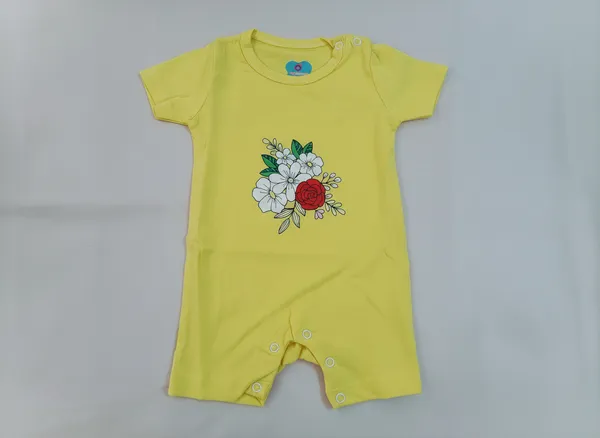 Yellow_Cotton_Baby_Romper_For_Baby