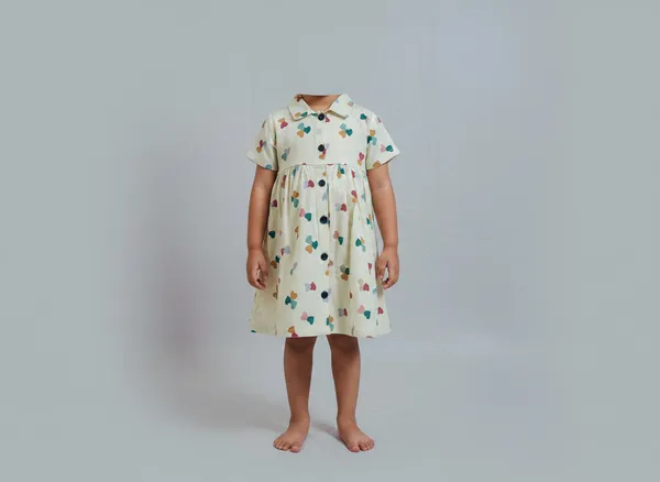 Cream_Cotton_Girls_Dress_For_Girls