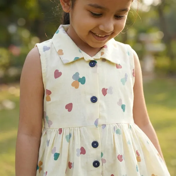 Cream_Cotton_Girls_Dress_For_Girls