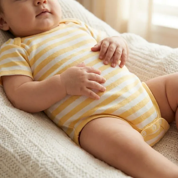 Beige_And_White_Cotton_Baby_Romper_For_Baby