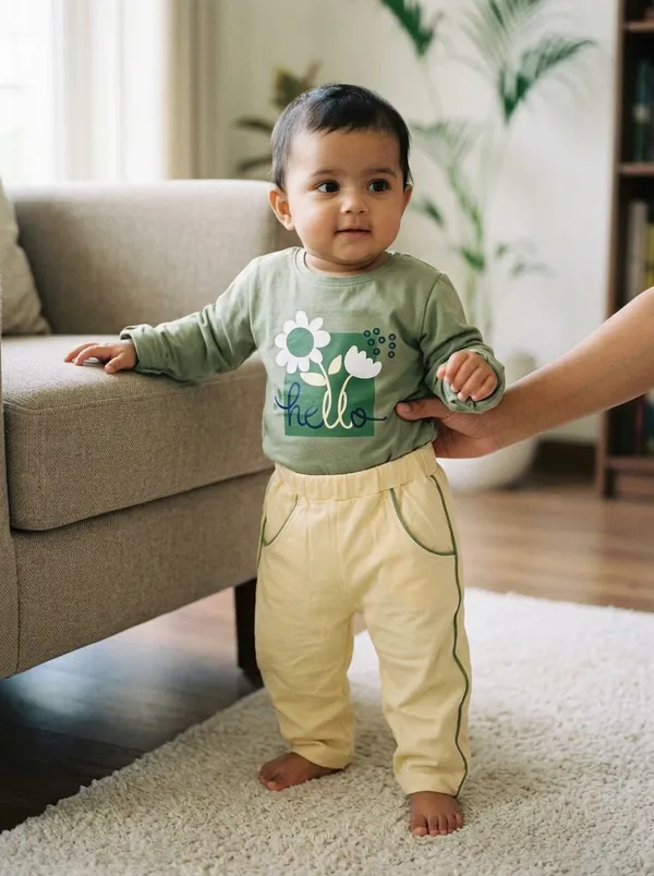 Mumsyde_Kids_Little_Bloom_Set_–_Olive_Green_Floral_Top_with_Beige_Pants