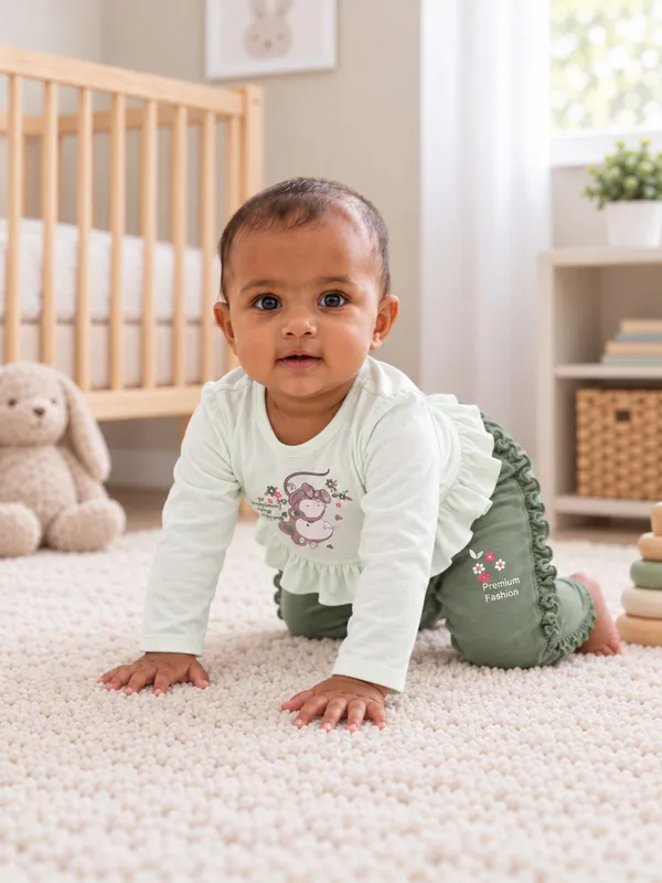 Mumsyde_Kids_Sage_Blossom_Set_–_Mint_Green_Printed_Ruffle_Top_with_Sage_Green_Pants