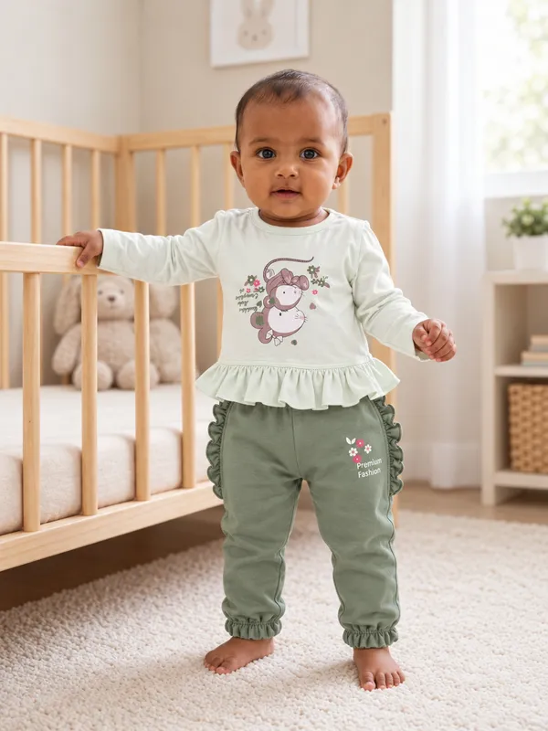 Mumsyde_Kids_Sage_Blossom_Set_–_Mint_Green_Printed_Ruffle_Top_with_Sage_Green_Pants