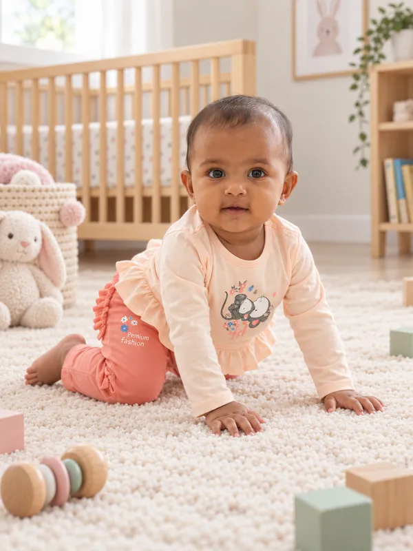 Mumsyde_Kids_Cuddlebug_Set_–_Peach_Animal_Printed_Full_Sleeve_Top_with_Coral_Ruffle_Pants