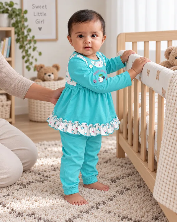 Mumsyde_Kids_Turquoise_Cherry_Set_–_Full_Sleeve_Printed_Top_with_Floral_Ruffle_Hem_and_Matching_Pants