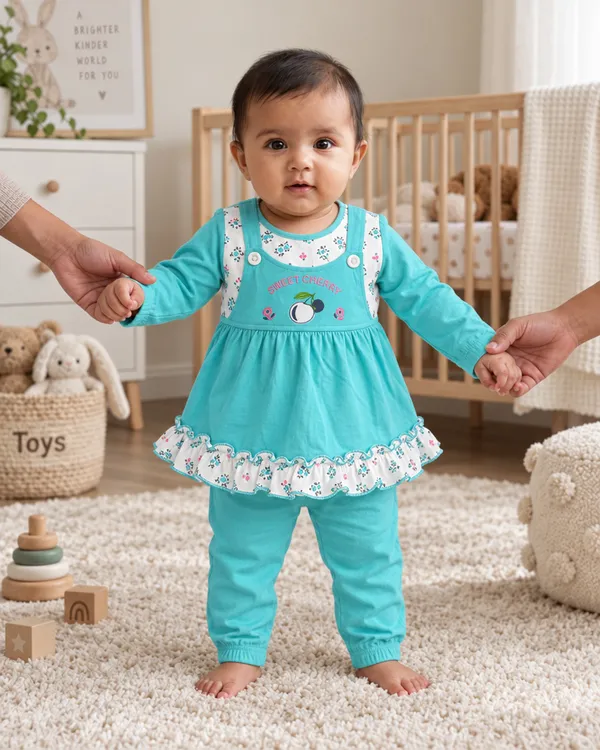 Mumsyde_Kids_Turquoise_Cherry_Set_–_Full_Sleeve_Printed_Top_with_Floral_Ruffle_Hem_and_Matching_Pants