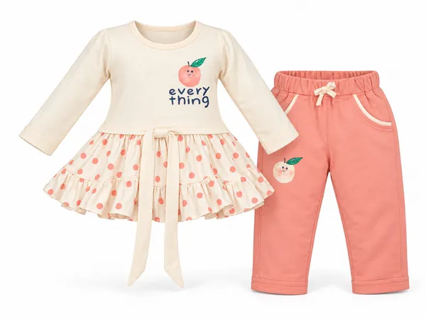 Mumsyde_Kids_Peachy_Blossom_Set_–_Peach_Fruit_Printed_Ruffle_Top_with_Coral_Pink_Pants