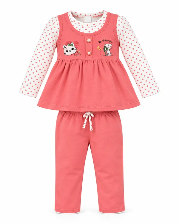 Mumsyde_Kids_Coral_Kitty_Set_–_Pink_Pinafore_with_Polka_Dot_Top_and_Matching_Pants