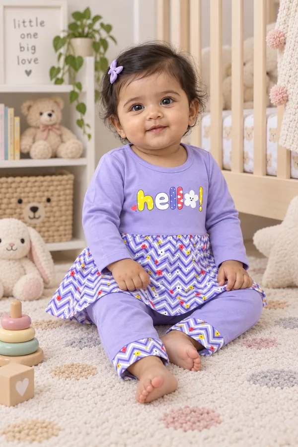 Mumsyde_Kids_Little_Lavender_Dreams_Set_–_Purple_Hello_Printed_Top_with_Zigzag_Overlay_and_Matching_Pants