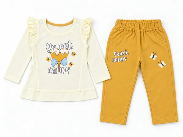 Mumsyde_Kids_Honey_Candy_Set_–_Cream_Ruffle_Sleeve_Top_with_Mustard_Yellow_Printed_Pants