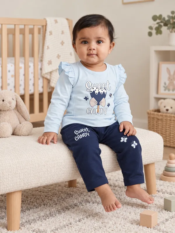 Mumsyde_Kids_Sweet_Candy_Set_–_Sky_Blue_Ruffle_Sleeve_Top_with_Navy_Blue_Printed_Pants
