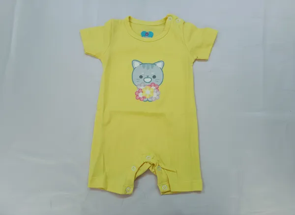 Yellow_Cotton_Baby_Romper_For_Baby