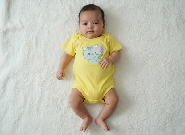 Yellow_Cotton_Baby_Bodysuit_For_Baby