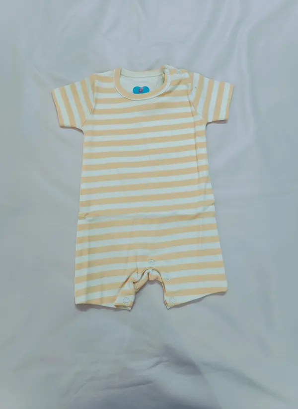Beige_And_White_Cotton_Baby_Romper_For_Baby