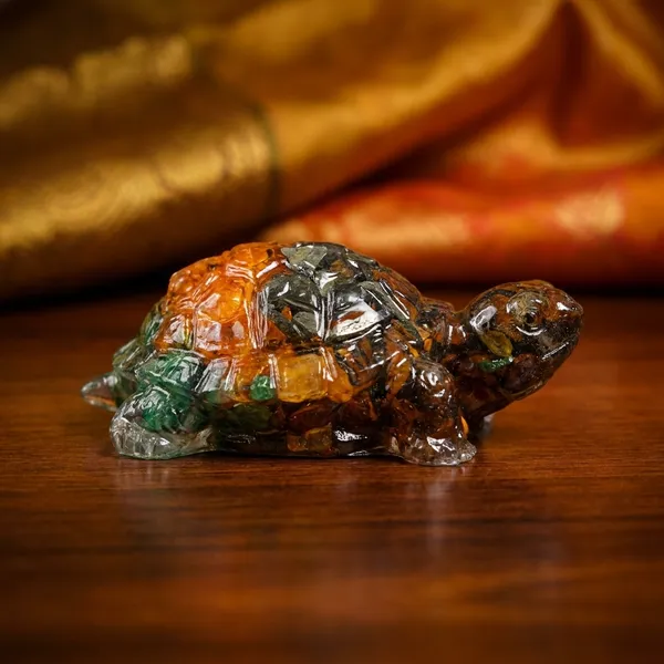 Orgonite_Turtle_With_Tiger_Eye,_Pyrite_And_Green_Aventurine_For_Wealth_And_Protection_Vastu_|_Multicolor