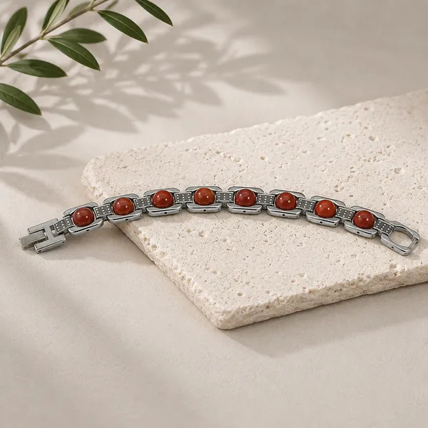 Red_Jasper_Stone_Bracelet_|_Natural_Deep_Red_Gemstone_Link_|_Silver_And_Red_Jasper