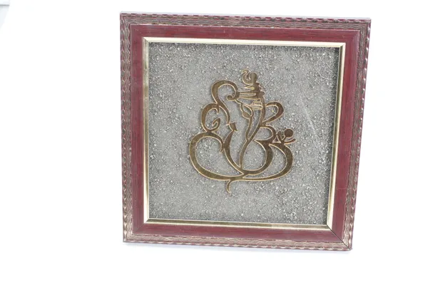 Antique_Gold_And_Brown_Shree_Ganesh_Pyrite_Frame