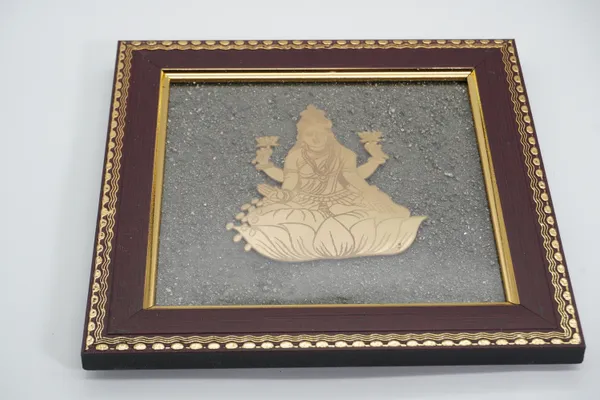 Antique_Gold_And_Brown_Lakshmi_Ji_Pyrite_Frame