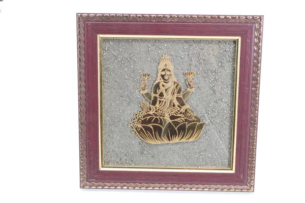 Antique_Gold_And_Brown_Lakshmi_Ji_Pyrite_Frame