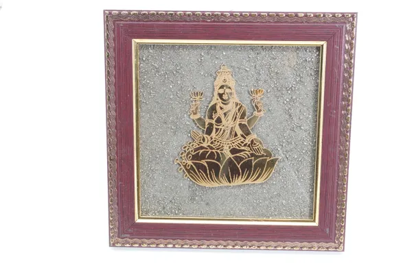 Antique_Gold_And_Brown_Lakshmi_Ji_Pyrite_Frame