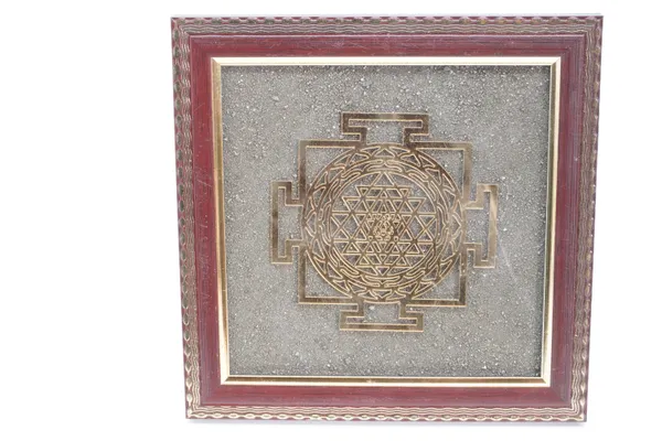 Antique_Gold_And_Brown_Shree_Yantra_Pyrite_Frame