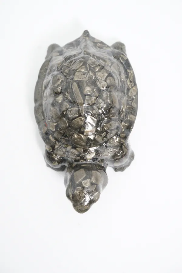 Pyrite_Orgonite_Turtle_|_Wealth_Attraction_And_Protection_Vastu_Tortoise_|_Metallic_Grey_And_Golden