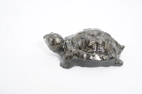 Pyrite_Orgonite_Turtle_|_Wealth_Attraction_And_Protection_Vastu_Tortoise_|_Metallic_Grey_And_Golden