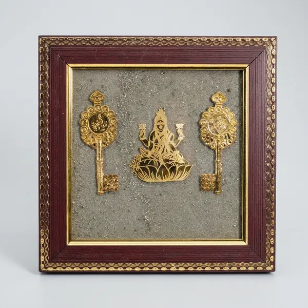 Antique_Gold_And_Brown_Lakshmi_Pyrite_Frame