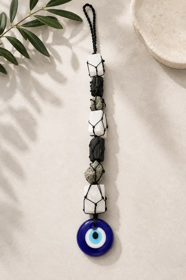 Evil_Eye_Protection_Hanging_With_7_Crystal_Stones_Pyrite,_Selenite_And_Black_Tourmaline_For_Car_And_Home_Energy_Decor_|_Multicolor
