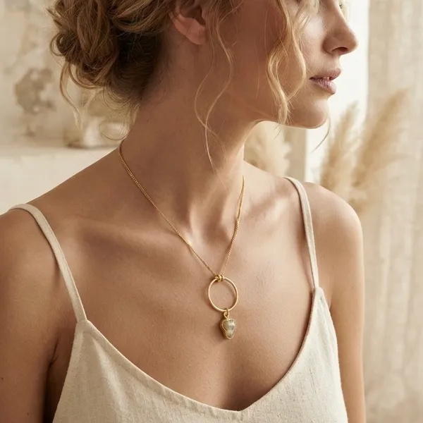 Gold_Hydro_Pink_Opal_Chain_With_Pendent_For_Women