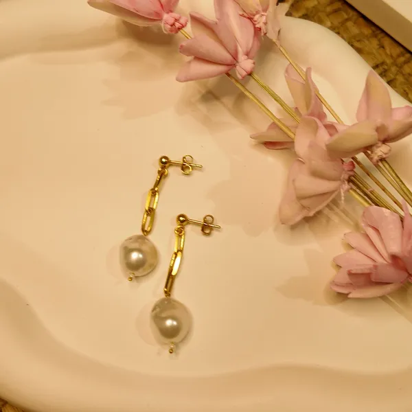 Gold_And_Pearl_Silver_Earrings_For_Women