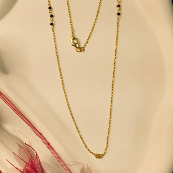 Gold_And_Black_Onyx_Silver_925_With_Plating_Chain_For_Women