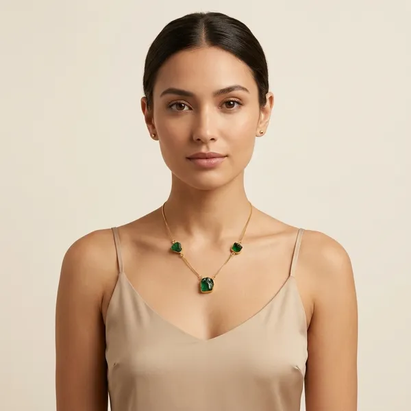 Gold_And_Green_Hydro_Neck_Piece_For_Women