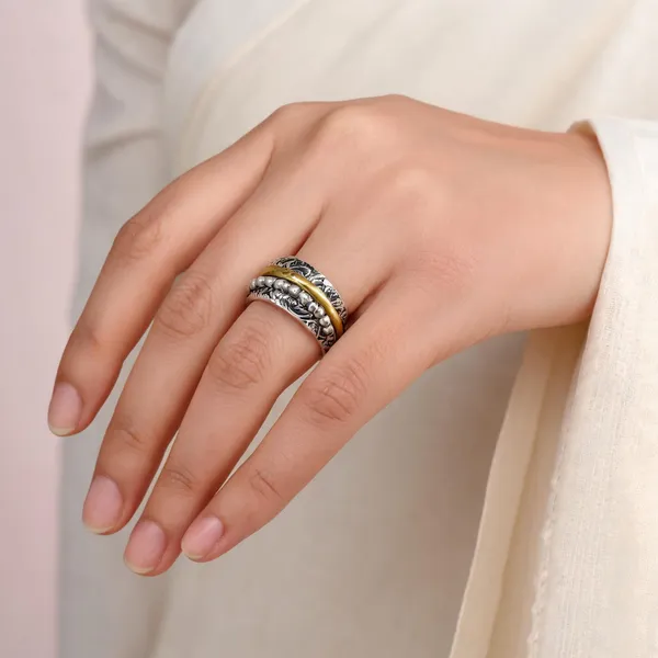 Gold_And_Silver_925_Pinky_Finger_Ring_For_Women
