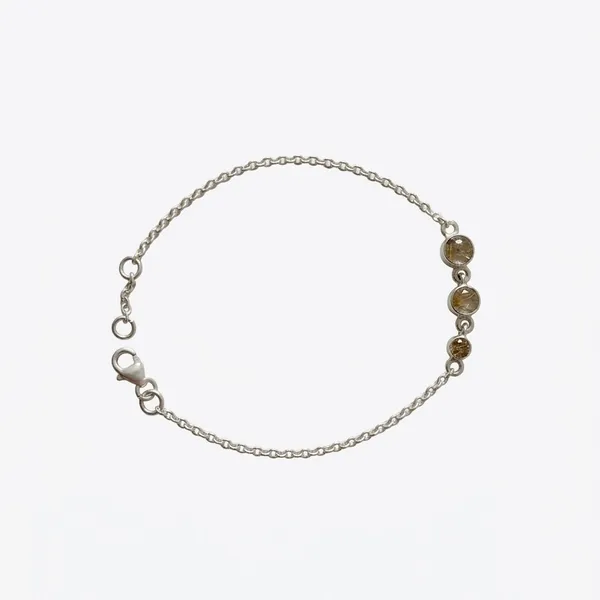 Silver_And_Brown_Tourmaline_Bracelet_For_Women