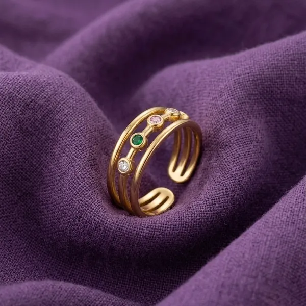 The_Multi-Stone_Triple-Band_Open_Ring