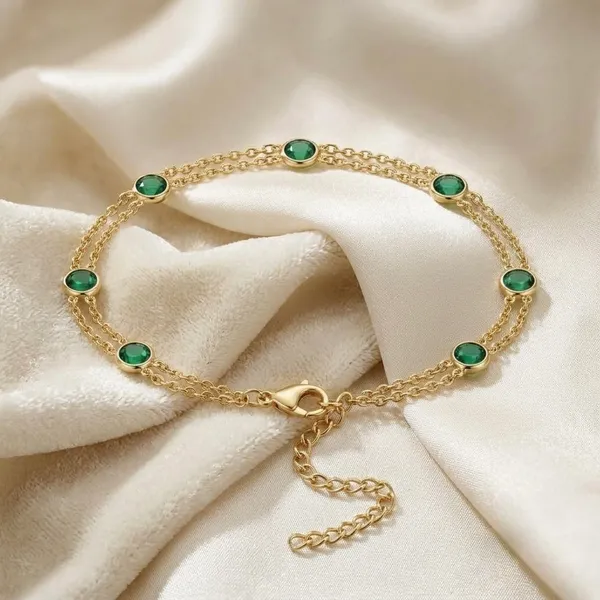 The_Pink_Sapphire_Bezel_Station_Double_Chain_Bracelet