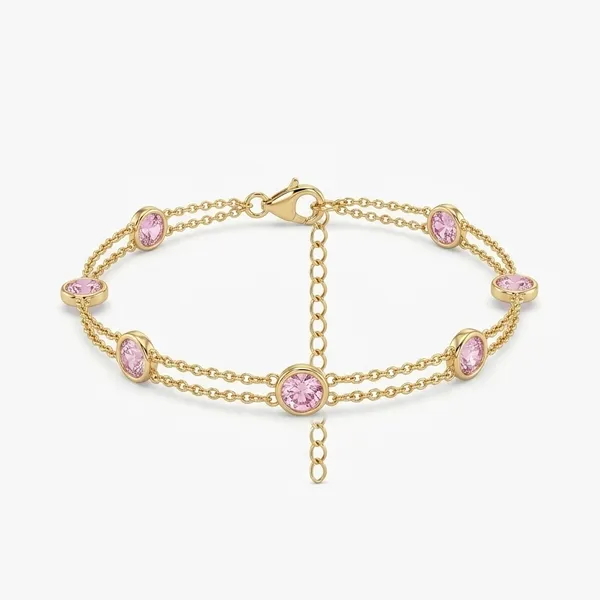 The_Pink_Sapphire_Bezel_Station_Double_Chain_Bracelet