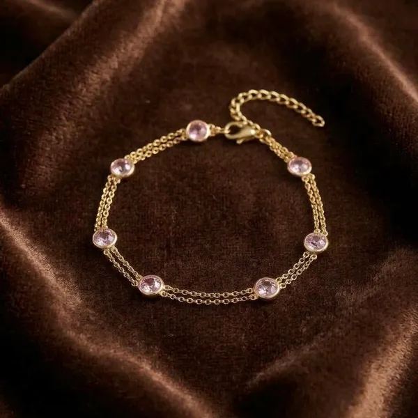 The_Pink_Sapphire_Bezel_Station_Double_Chain_Bracelet