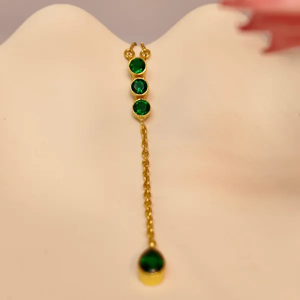 Gold_And_Green_Hydro,_Silver_With_Plating_Neck_Piece_For_Women