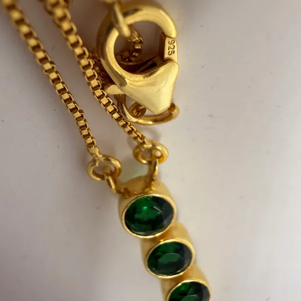 Gold_And_Green_Hydro,_Silver_With_Plating_Neck_Piece_For_Women