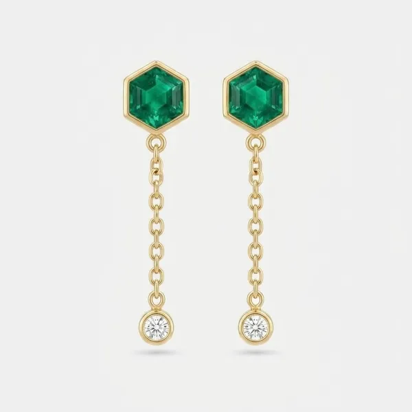 Gold_And_Green_Hydro_Earrings_For_Women