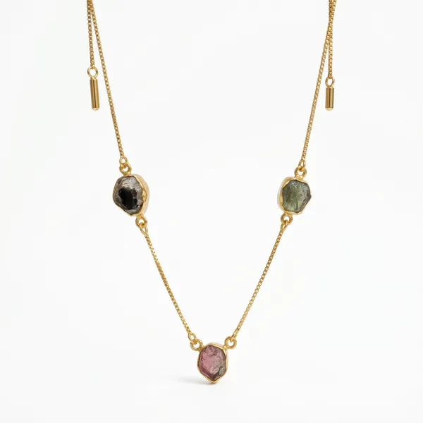 Gold_Trio_Tourmaline_Necklace_For_Women