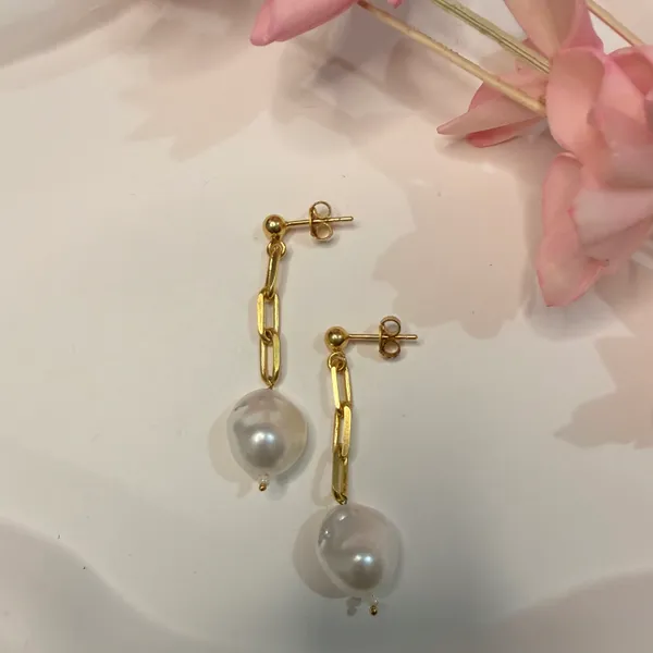 Gold_And_Pearl_Silver_Earrings_For_Women